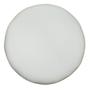 Imagem de Puff Banqueta Redondo Para Sala Quarto Penteadeira Suede Branco Pés Natural