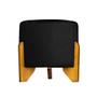 Imagem de Puff Banqueta thor Luxo Decorativo  - Suede Preto