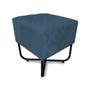 Imagem de Puff Bela Suede Azul Royal Base X  Preta - Vallisa Decor