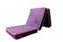 Imagem de Puff Camping Multifuncional Banco Colchonete Metalassê Orthovida 180 x 60 x 10 cm - Roxo