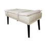 Imagem de Puff com Cinto Bege Suede Cores - DS Estofados