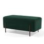 Imagem de Puff Decorativo 90cm Base Aço Status B-303 Veludo Verde Musgo - Domi