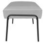 Imagem de Puff Decorativo Ariel Ferro Base Preto Veludo Cinza - Montanaris Decor
