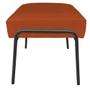 Imagem de Puff Decorativo Ariel Ferro Base Preto Veludo Terracota - Montanaris Decor