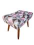 Puff decorativo Banqueta Viena Pés Palito - Triangulo Rosa - Jbf Imagem de Puff decorativo Banqueta Viena Pés Palito - Triangulo Rosa