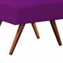 Imagem de Puff Decorativo Charme Retangular Suede Roxo - D'Rossi