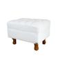 Imagem de Puff Decorativo Chesterfield Elizabeth Corano Branco - 60cm