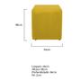 Imagem de Puff Decorativo Dado Suede Amarelo - ADJ Decor