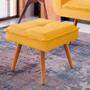 Imagem de Puff Decorativo Joy Veludo Amarelo Speciale Home