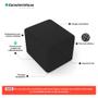 Imagem de Puff Decorativo Living Yumi Retangular 60cm Bouclê Preto - Desk Design