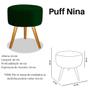 Imagem de Puff Decorativo Nina Platinum Decor Verde