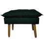 Imagem de Puff Decorativo para Sala de Estar Opala Suede Verde - Montanaris Decor