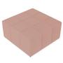 Imagem de Puff Decorativo Para Sala de Estar Quadrado Milano 90x90cm W01 Linho Rosê - Lyam Decor
