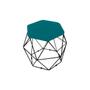 Imagem de Puff Decorativo Para Sala de Estar Quarto Aramado Base Preta Suede Diversas Cores