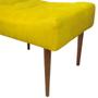 Imagem de Puff Decorativo Requinte Capitonê Suede Amarelo - D'Rossi