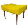 Imagem de Puff Decorativo Requinte Capitonê Suede Amarelo - D'Rossi