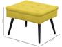 Imagem de Puff Decorativo Retangular Amarelo Conforto