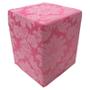 Imagem de Puff Jacquard Quadrado Rosa Forte