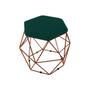 Imagem de Puff Onix Suede Hexagonal Aramado Bronze