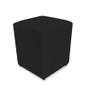 Imagem de Puff Para Sala Recepção Quadrado Dado, Suede Preto 45Cm