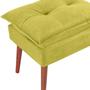 Imagem de Puff Puf Opall Pes Palito 55x40cm Suede Amarelo MPassos