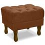 Imagem de Puff Puf Retro Capitone 52x44cm Suede Terra Cota MPassos