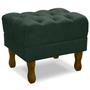 Imagem de Puff Puf Retro Capitone 52x44cm Suede Verde MPassos