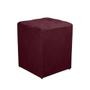 Imagem de Puff Quadrado Decorativo Suede Bordo