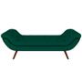 Imagem de Puff Recamier Decorativo com Tachas 140 cm Santorini P05 Veludo Verde - Lyam Decor
