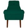 Imagem de Puff Recamier Decorativo com Tachas 140 cm Santorini P05 Veludo Verde - Lyam Decor