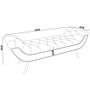Imagem de Puff Recamier Decorativo com Tachas 140 cm Santorini P05 Veludo Verde - Lyam Decor