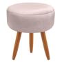 Imagem de Puff Redondo Classic Para Sala Quarto Suede