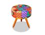 Imagem de Puff Sofia Estampa Patchwork Flores - DAMAFFÊ MÓVEIS