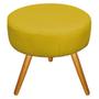 Imagem de Puff Sofia Palito Mel Suede Amarelo - ADJ Decor