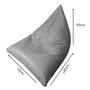 Imagem de Puff Triangular Almofadão Gigante Cheio Com Enchimento Material Sintético Para Eventos