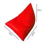 Imagem de Puff Triangular Gigante Cheio Descanso Material Sintético Casa Com Enchimento Grande