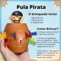 Imagem de Pula Pirata Brinquedo Mini Barril Pirata Jogo Mesa Infantil