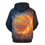 Imagem de Pulôver de Basquete com Capuz QierDesign - Gráfico 3D para Homens