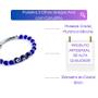 Imagem de Pulseira 3 Olhos Gregos Azul com Canutilho Cristal