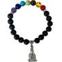 Imagem de Pulseira 7 Chakras Pedras Vulcânicas - Escolha A Cor
