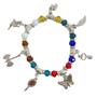 Imagem de Pulseira 7 Linhas Com Pingentes Cristal E Silicone