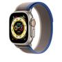 Imagem de Pulseira Apple Watch Trail Loop 49mm Azul/Cinza Titânio - Tamanho S/M