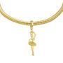 Imagem de Pulseira Bailarina Berloque Banhado a Ouro 18k