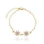 Imagem de Pulseira Banhada A Ouro 18k Com Estrelas Cravejadas