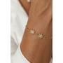 Imagem de Pulseira Banhada A Ouro 18k Com Estrelas Cravejadas