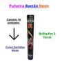 Imagem de Pulseira Bastao Neon Colorida Com 10 unidades Make +