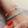 Imagem de Pulseira bolinha cristais azul