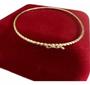 Imagem de Pulseira Bracelete Fio Torcido 2mm 19cm Ouro 18k/750