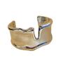 Imagem de Pulseira Bracelete Larga com Vinco em Metal