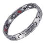 Imagem de Pulseira Bracelete Magnética Aço Inox Ajustável - Aço 316L